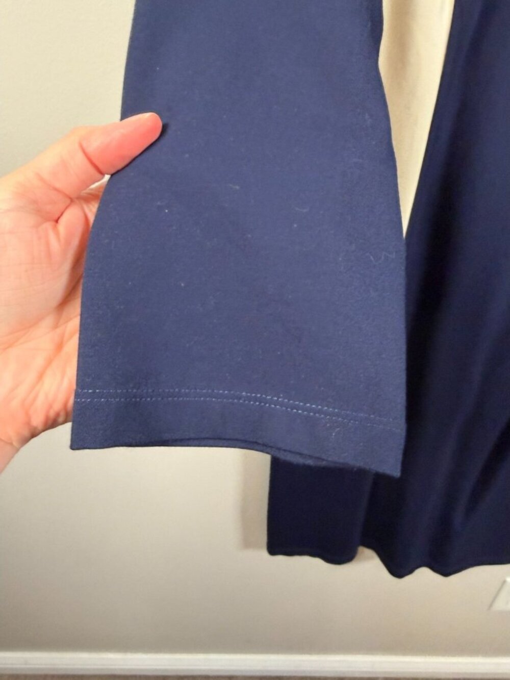 J. Mclaughlin Colorblock Sheath Dress Size Large Navy Blue Career Office Work - Picture 5 of 9